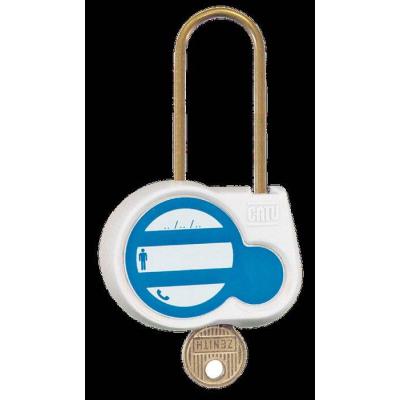  cadenas blanc 50mm d.4mm cle 2 