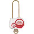  cadenas blanc 70mm d.4mm cle 1 