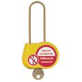  cadenas jaune 70mm d.4mm cle 1 