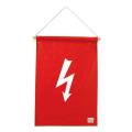  Fanion rectangle rouge danger 