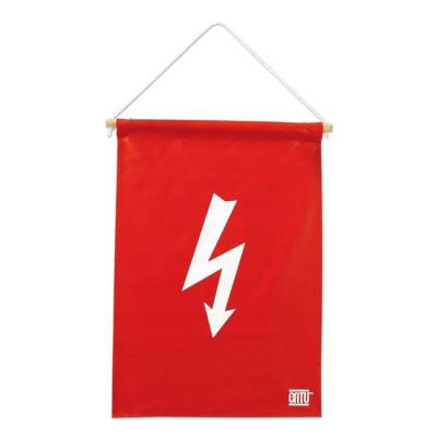  Fanion rectangle rouge danger 