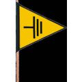  Fanion triangle jaune/noir 'te 