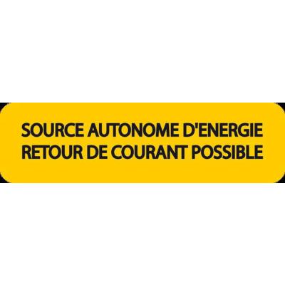  Affiche Alu''SOURCE AUTONOME E 