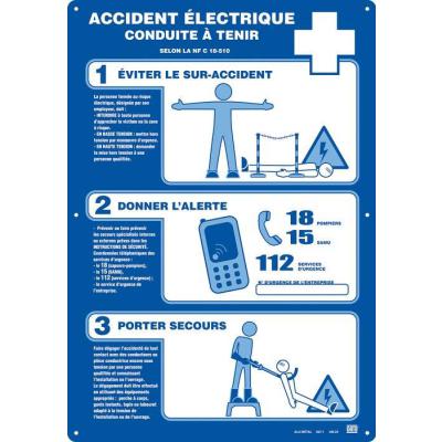  Affiche Alum�tal''ACCIDENT ELE 