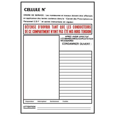  Affiche Alu''CELLULE ELECTRIQU 