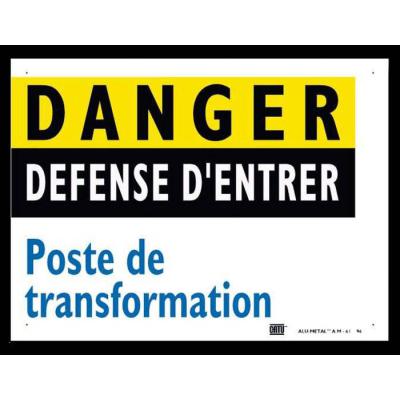  Affiche Alum�tal Poste''DANGER 