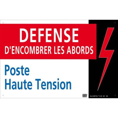  Affiche Alu''DEFENSE D'ENCOMBR 