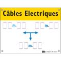  plaque alumetal ''cables enfou 