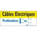  Affiche Alu ''CABLES ELEC PROF 