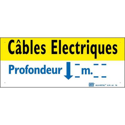  Affiche Alu ''CABLES ELEC PROF 