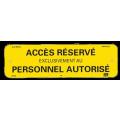 Affiche Alu''ACCES RESERVE PER 