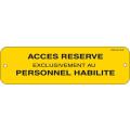  Affiche Alu''ACCES RESERVE PER 