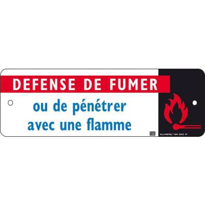  Affiche Alu''DEF DE FUMER OU P 