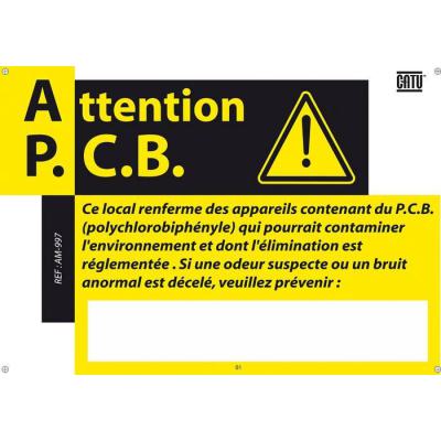  Affiche Alu ''ATTENTION PCB'' 
