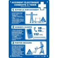  Affiche plastiq''ACCIDENT ELEC 