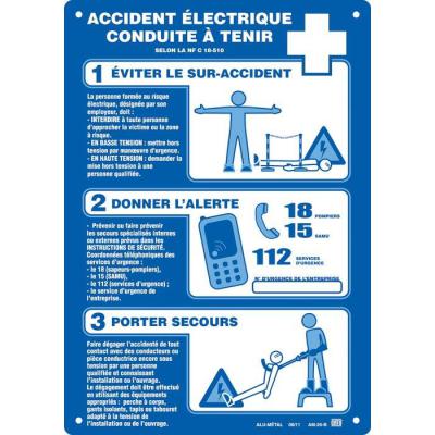  Affiche plastiq''ACCIDENT ELEC 