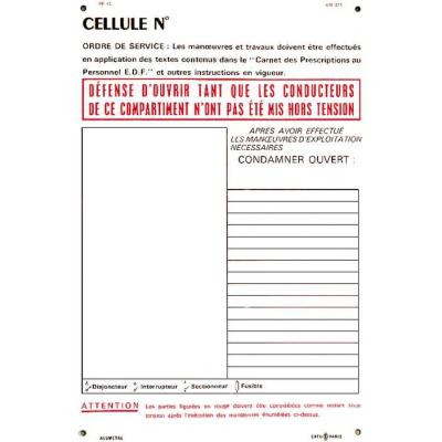  Affiche plastique pour cellule 