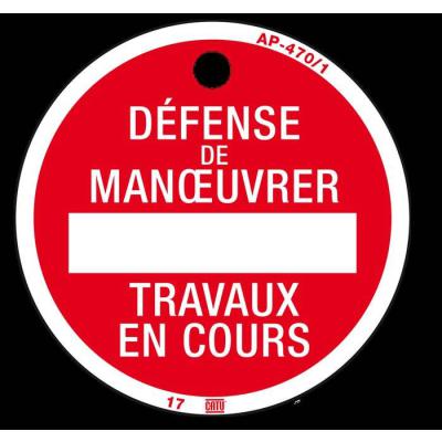  Macaron plast. ''TRAVAUX EN CO 
