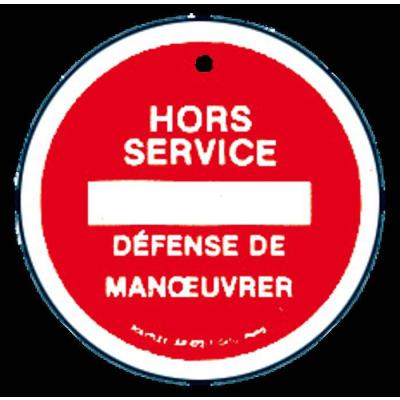  Macaron plast. ''HORS SERVICE' 