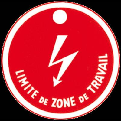  disque plast. ''limite zone de 