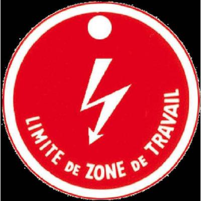  disque plast. ''limite zone de 