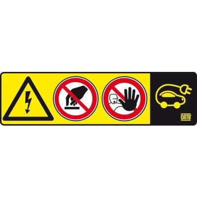  Pancarte plast �DANGER,VEH� po 