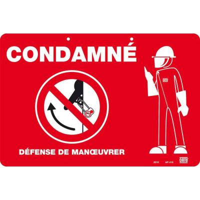 Affiche aimant�e ''CONDAMNE'' 