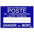  Plaque Alu. ENEDIS poste 36 ca 