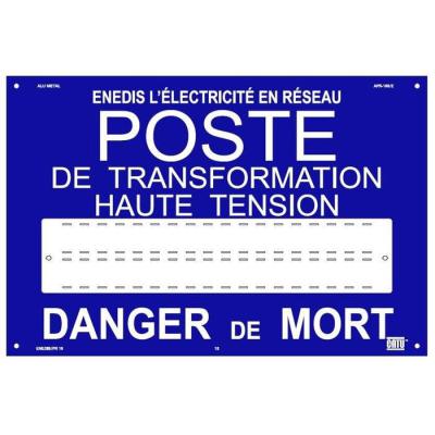 Plaque Alu. ENEDIS poste 36 ca 