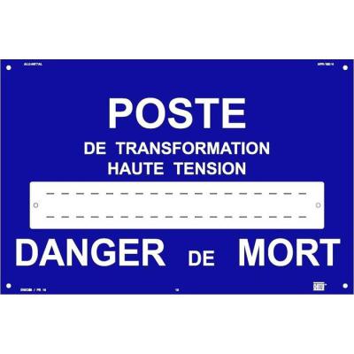  Plaque Alu. poste 18 car. PR10 