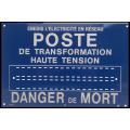  Plaque Alu. ENEDIS poste 18c.r 