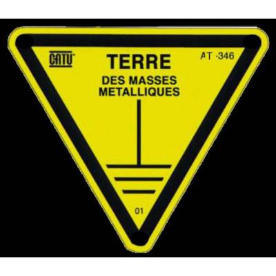  AUTOCOLLANT TRIANGLE ''TERRE D 