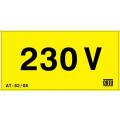  Affiche adh�sive ''230 V'' 50 