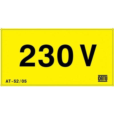  Affiche adh�sive ''230 V'' 50 