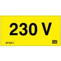 Affiche adh�sive ''230 V'' 100 