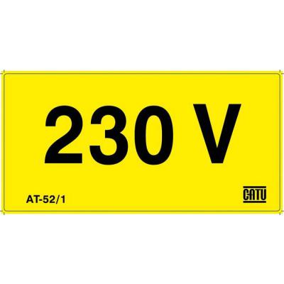  Affiche adh�sive ''230 V'' 100 