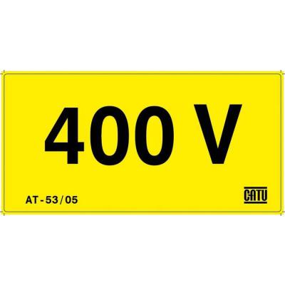  Affiche adh�sive ''400 V'' 50m 
