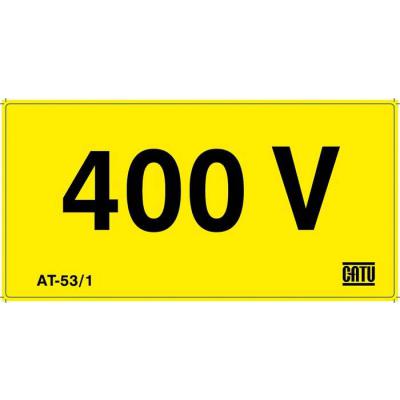  Affiche adh�sive ''400 V'' 100 