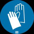  Affiche adh�sive bleue GANTS O 