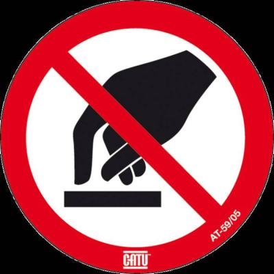  etiquette ''ne pas toucher'' 5 