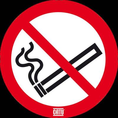  etiquette ''defense de fumer'' 