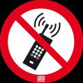  Affiche adh�sive PAS DE TELEPH 