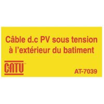  Sticker photovol.''CABLE DC EX 