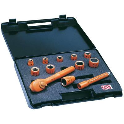  COFFRET 3/8'' CLE A CLIQUET, D 