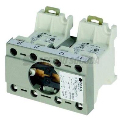  Bloc contact 4P simple 4NO 