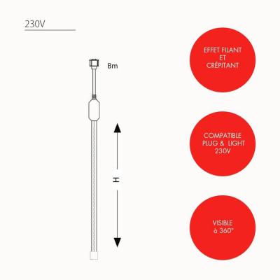  Suspension Droplight 1m 