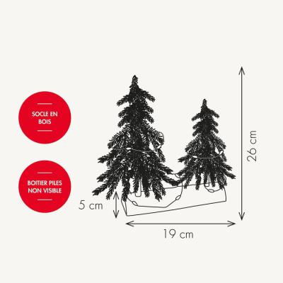  Arbre lum. Petits sapins BC 
