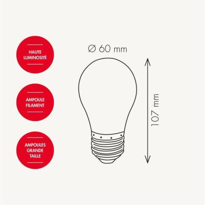  Amp. Lot de 5 E27 BC 