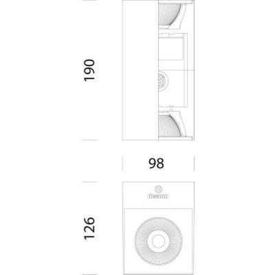  SQUARE 1574 Led 25W 3143lm 300 