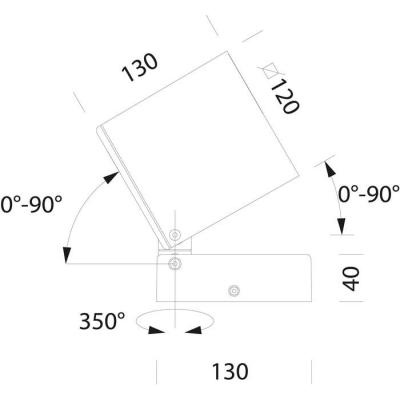  SQUARE 2577 Led 40W 4000K grap 
